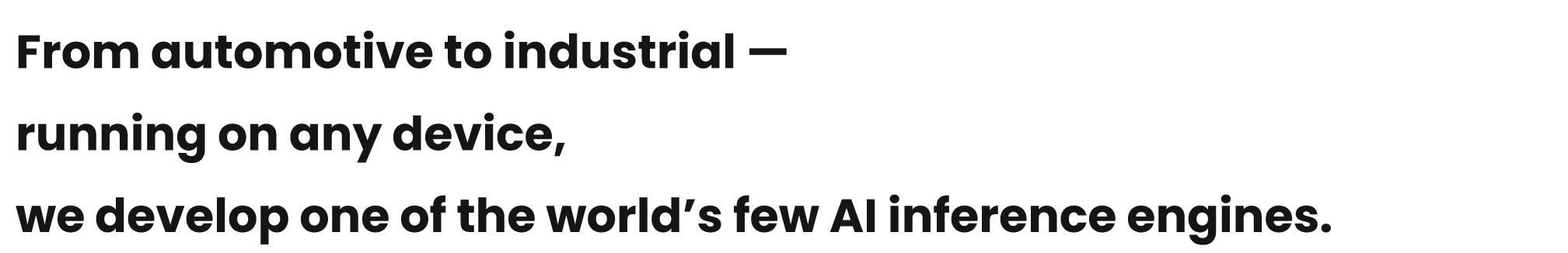 Edge AI, it’s ailia.